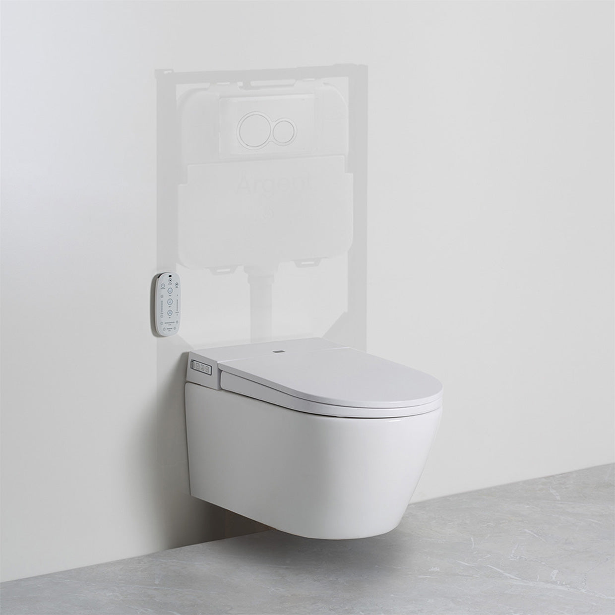 Evo Wall Hung Smart Toilet System AF52IN48WB by Argent - Just
